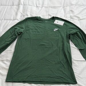 Nike Men's Forest Green Long Sleeve Tee